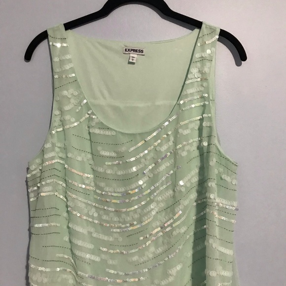 EXPRESS Sequins Top - Picture 3 of 5
